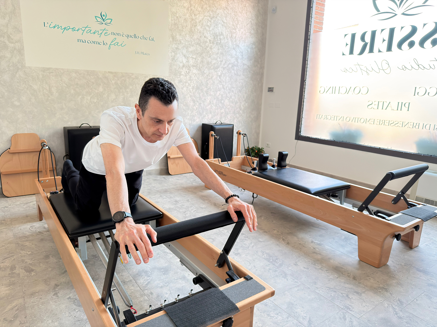 Pilates Reformer nello studio Essere