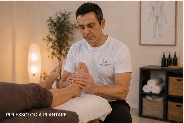 Federico durante una lezione di Pilates
